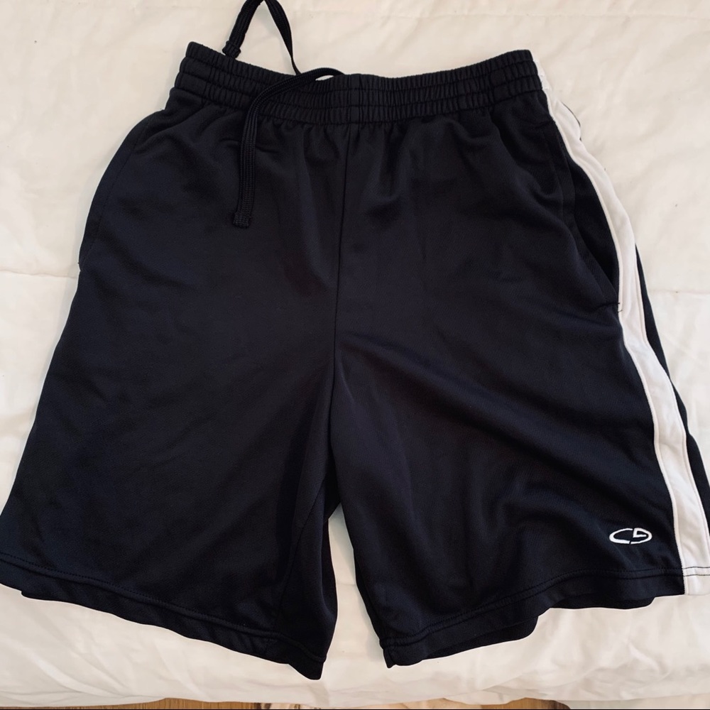 champion duo dry black gym shorts